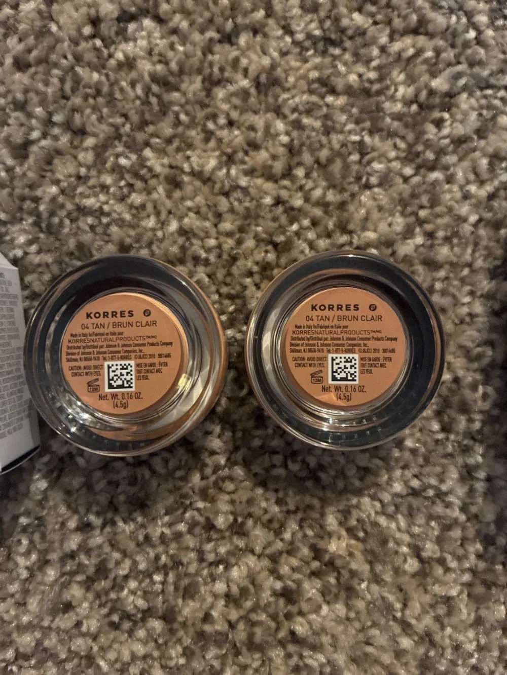 2x Korres Quercetin & Oak Concealer 04 Tan